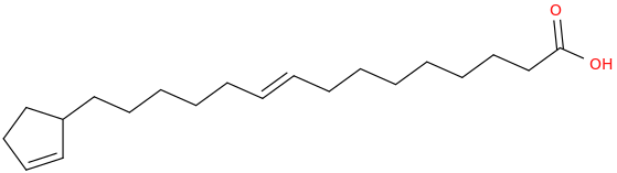 9 pentadecenoic acid, 15 (2 cyclopenten 1 yl) 